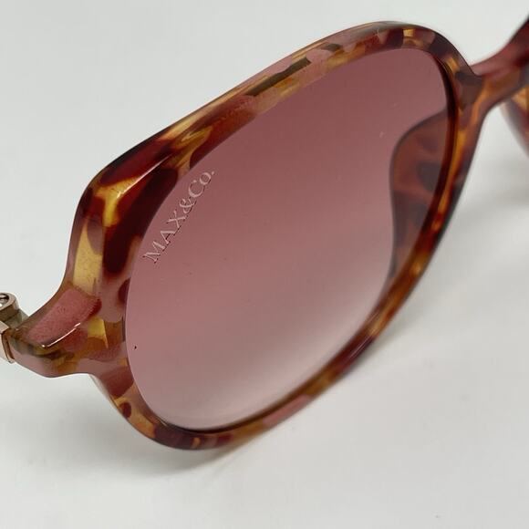 MAX &Co Sunglasses Womens Havana Gradient Bordeaux MO0088 55T 50/18/140 NEW - Picture 2 of 8